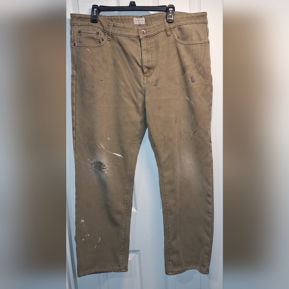 Weatherproof Khaki Distressed Pants 40x30